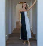 Vestido de Linho bicolor Maia
