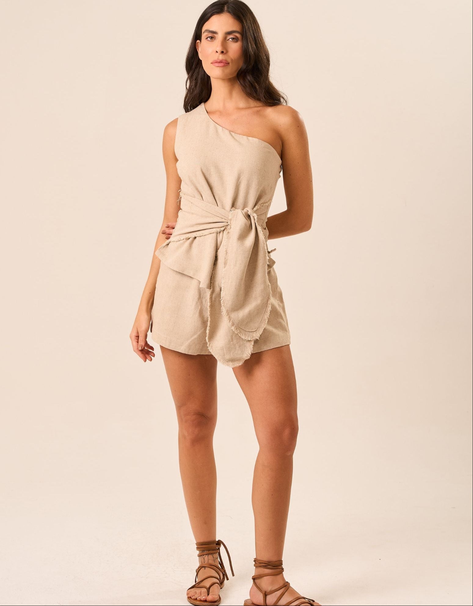 Bata de linho areia Mila