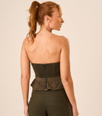 Top de Linho com Laise militar
