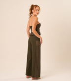 Top de Linho com Laise militar
