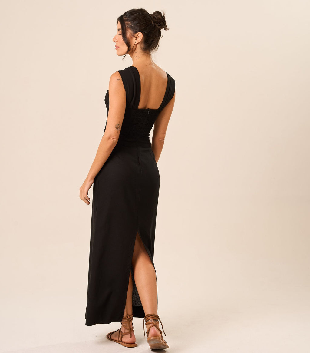 Vestido de Linho preto Erica