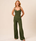 Calça de Linho verde Gisela