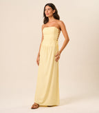 Vestido de Linho baunilha Marcela