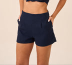 Short de linho marinho Milena