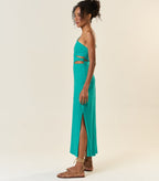 Vestido de Linho azul-aqua Anna