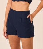 Short de linho marinho Milena
