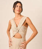 Vestido de Linho areia Erica