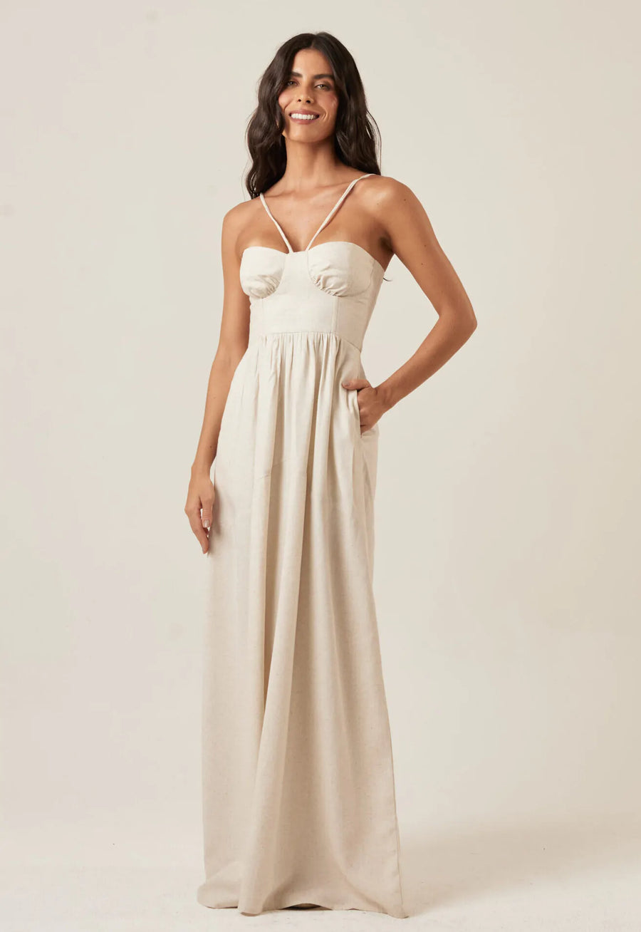 Vestido de Linho natural Rita
