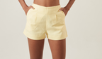 Short de linho baunilha Milena